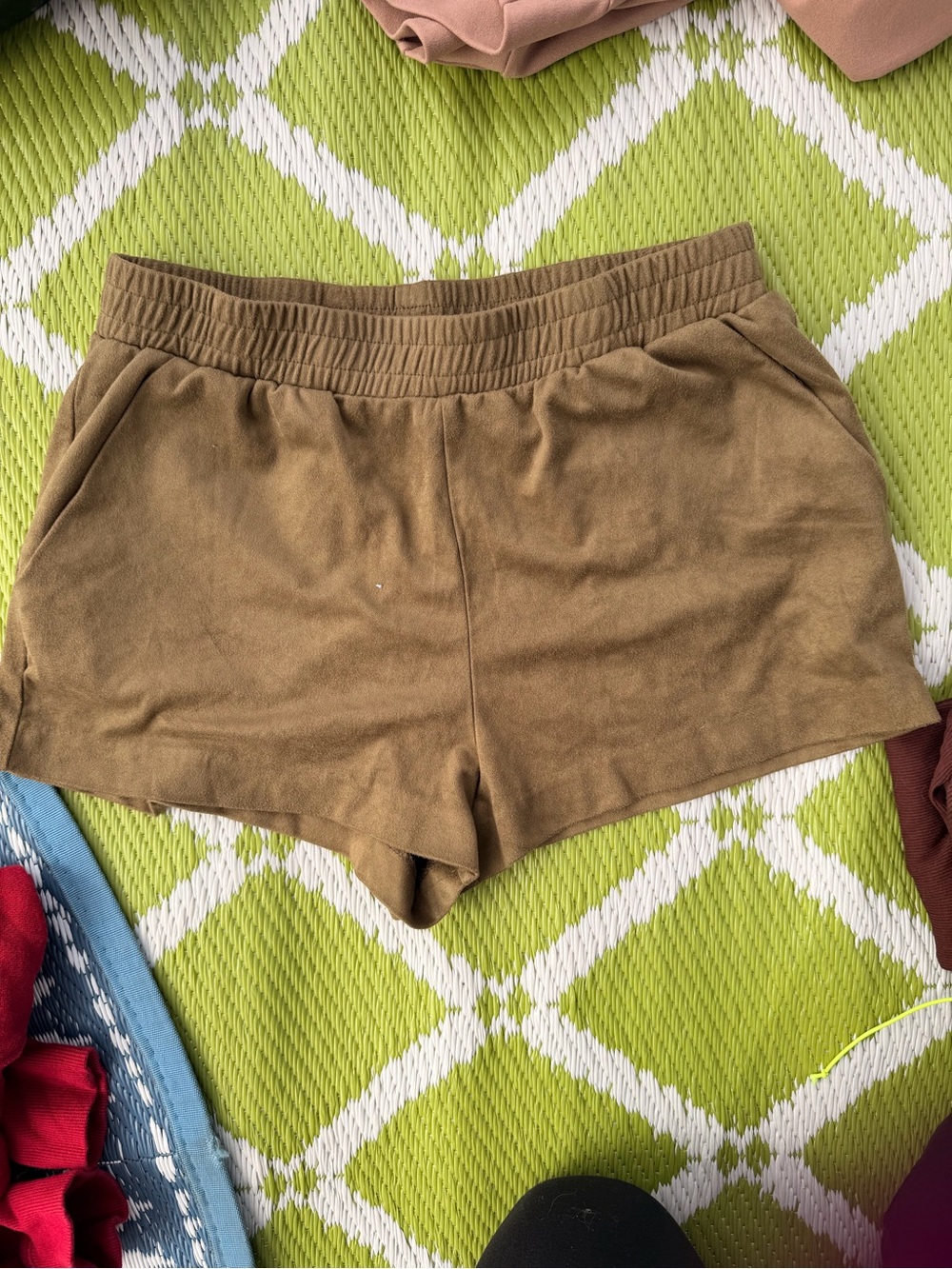 Forever 21 Olive Drawstring Athletic Shorts